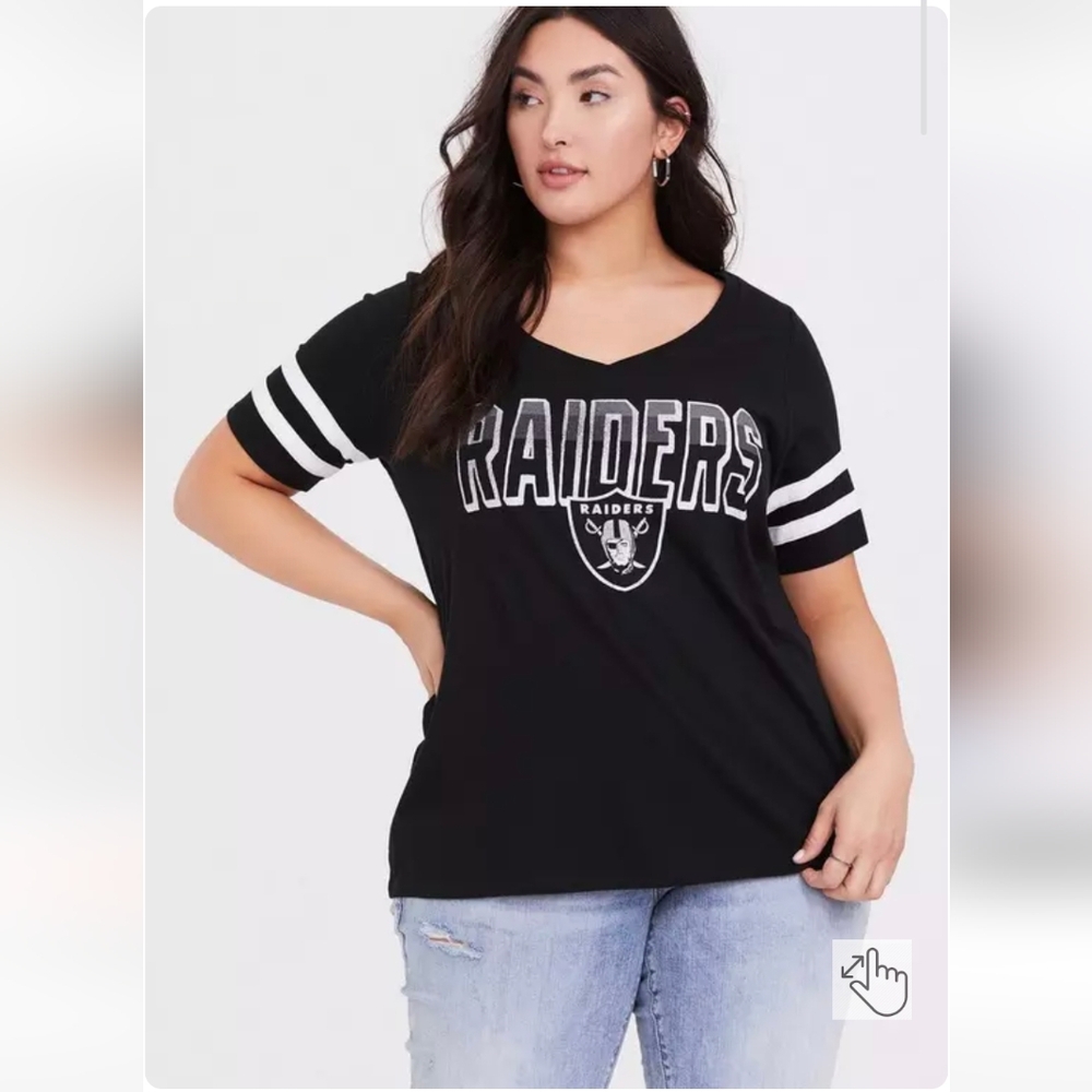 Torrid 6x NFL Raiders Football Tee